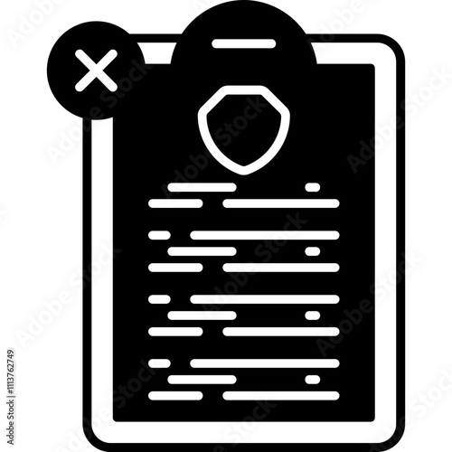Policy Cancellation Icon