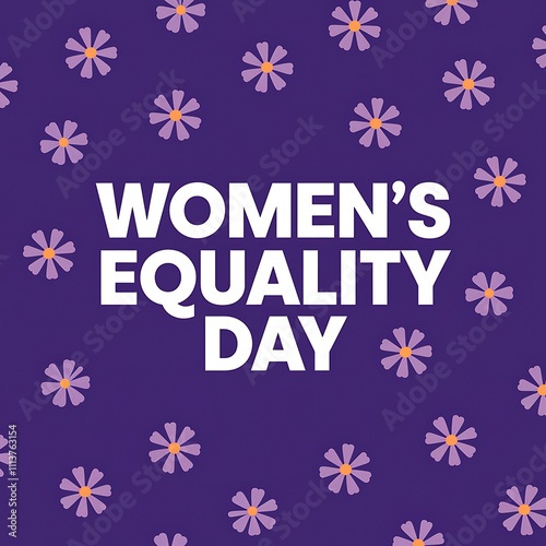 Womens Equality Day Celebrated with Purple Flowers photo