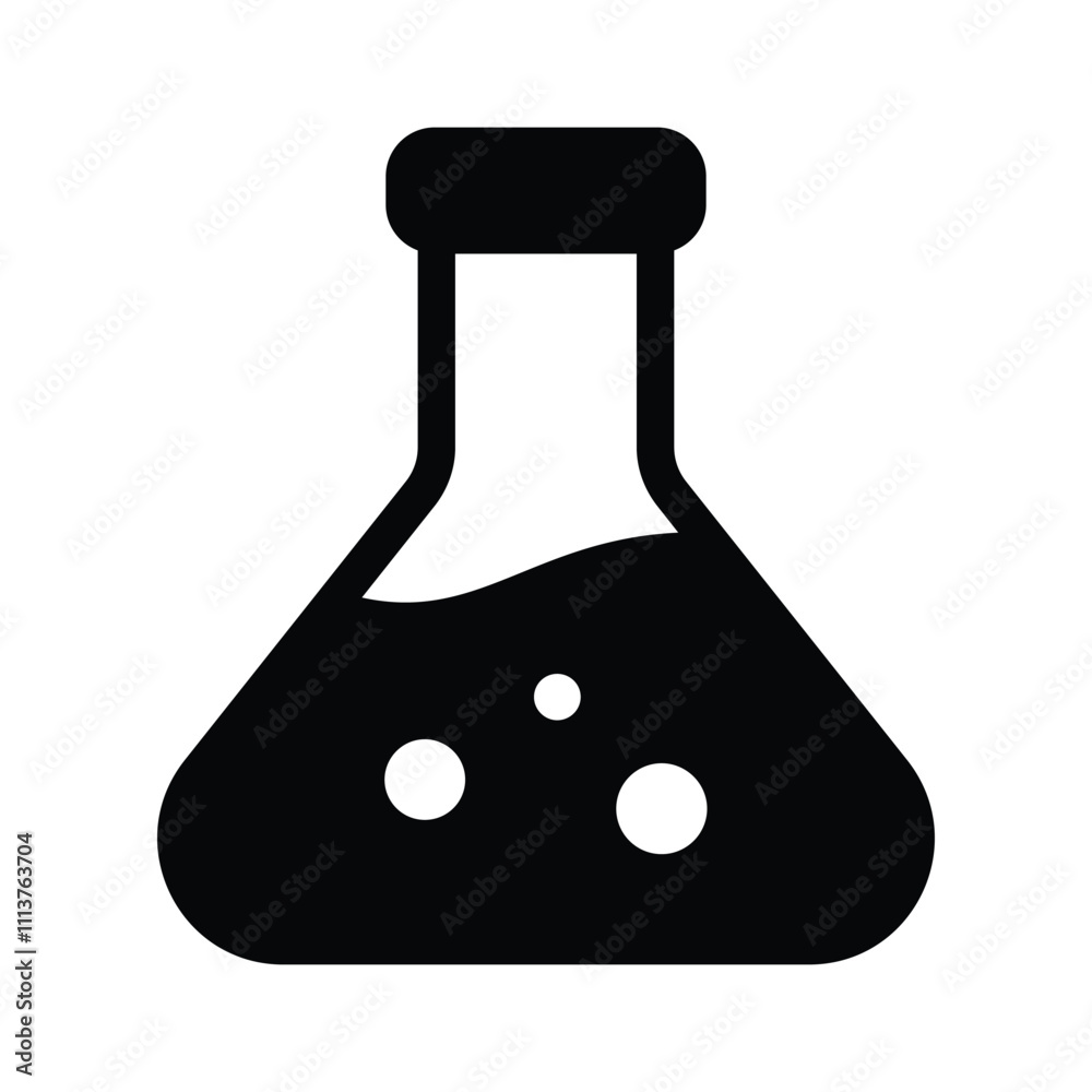 A laboratory flask representing experiments or science