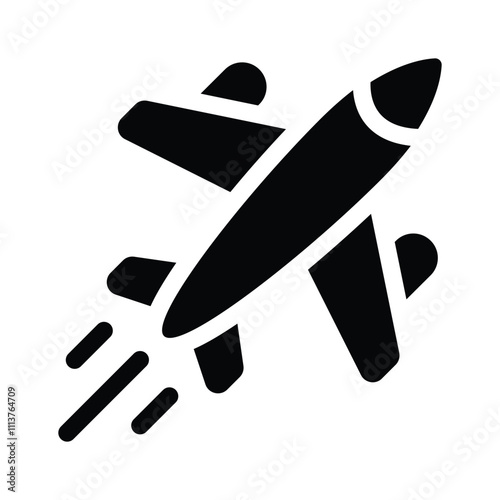 Get this amazing icon of airplane in modern style