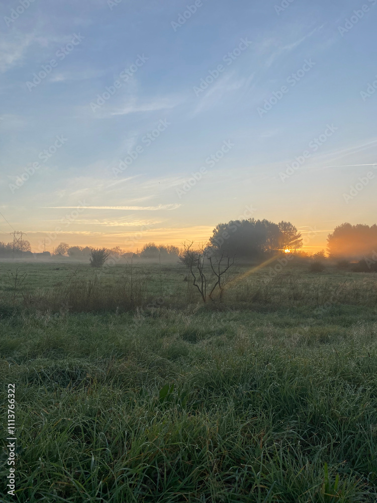 Fototapeta premium Sunrise in the countryside