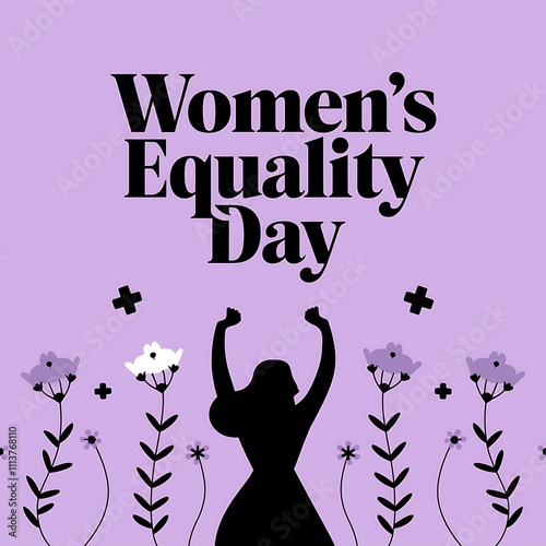 Womens Equality Day Celebrated With A Silhouette Of A Woman photo