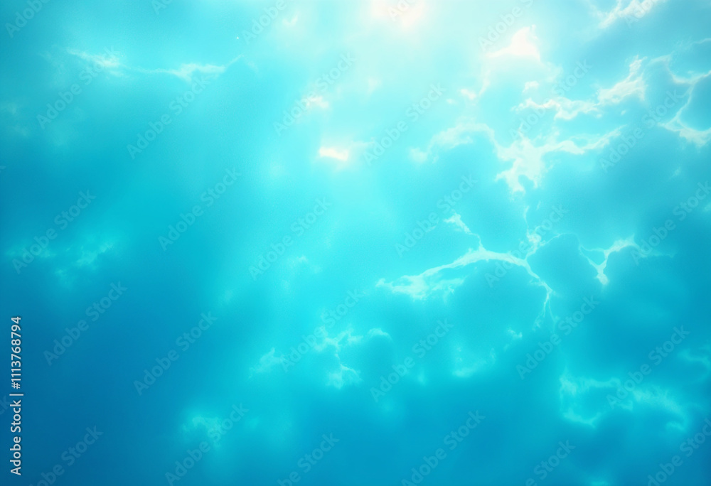 Obraz premium Abstract background blue sea texture grainy