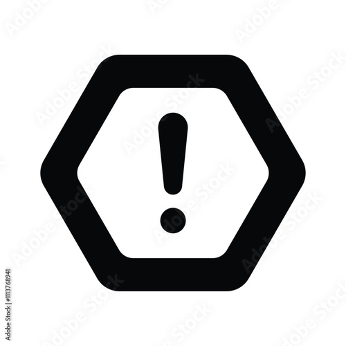 Danger warning icon designed in modern style, alert icon