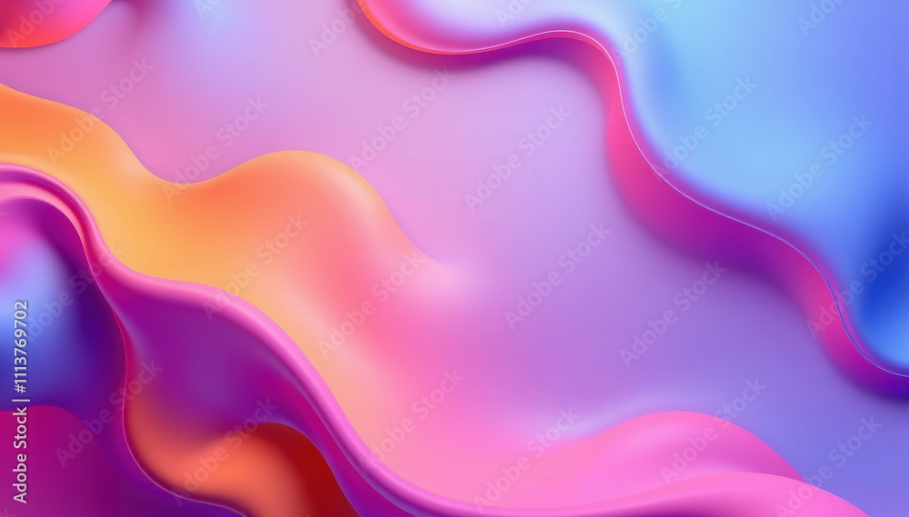 Abstract Colorful Waves Flowing Gradient Design Abstract Colorful Waves Flowing Gradient Design