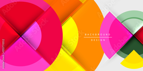 Target circle geometric abstract shapes. Vector Illustration For Wallpaper, Banner, Background, Card, Book Illustration, landing page