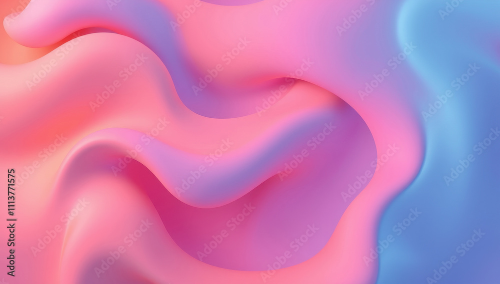 Obraz premium Abstract Pink and Blue Wave Pattern Background