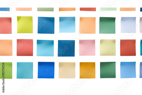 Multicolor post it notes isolated