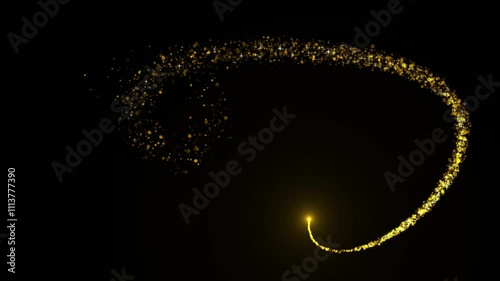 Wallpaper Mural golden heart frame and glitter shiny gold particles and stars, holiday event transition, logo title decoration. festival backgrounds Torontodigital.ca