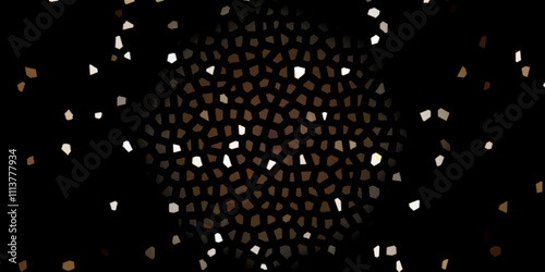 Abstract dots in the shape of is simply designed on this modern black background.