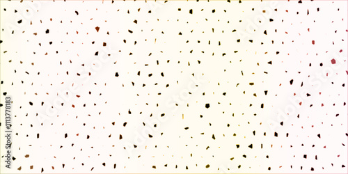 Abstract dots in the shape of is simply designed on this modern white background.
