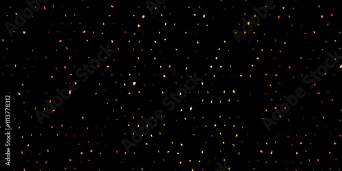 Abstract dots in the shape of is simply designed on this modern black background.