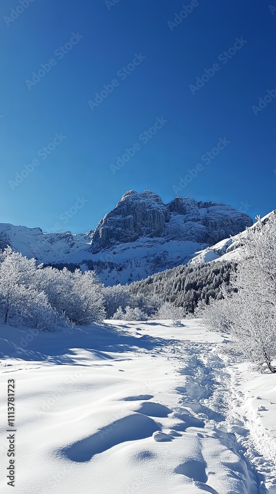 Snowy Mountain Majesty: A Winter Wonderland Snowy Mountain Majesty: A Winter Wonderland