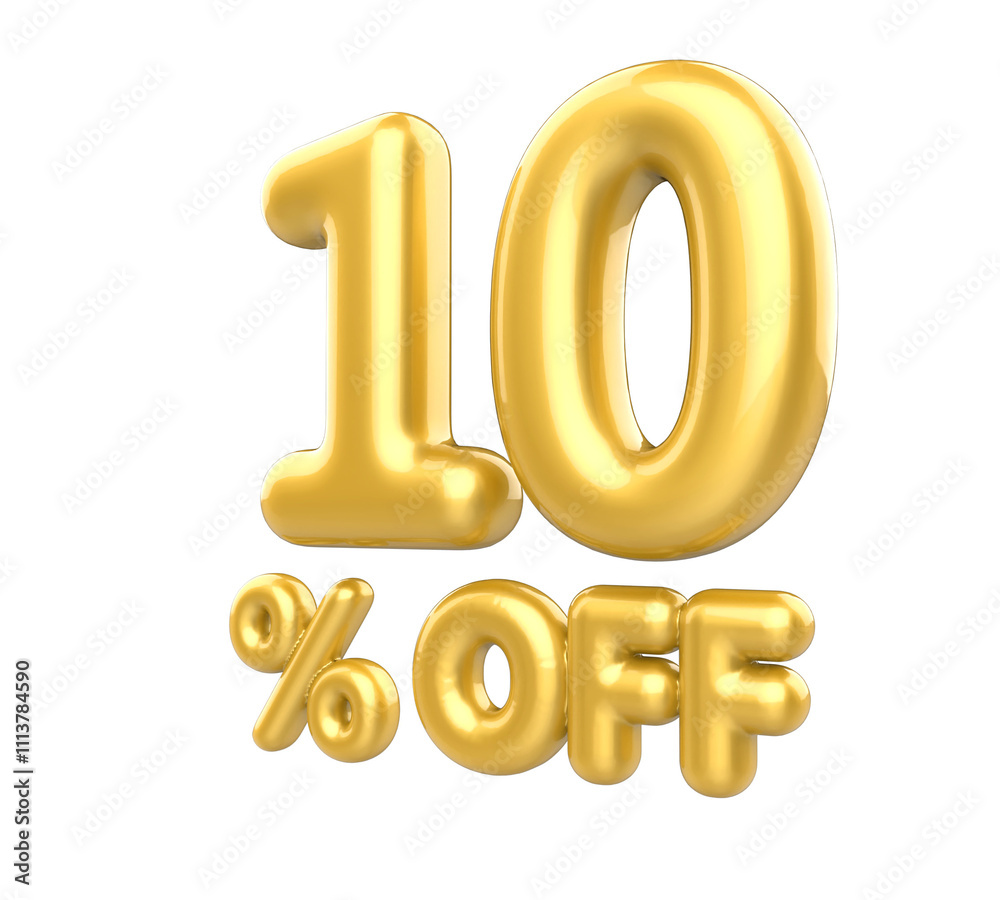 10 percent gold balloon offer in 3d 10 percent gold balloon offer in 3d