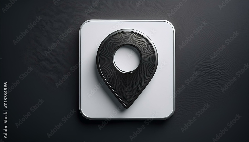 Clean Navigation: 3D Google Maps on Dark Gray Background Clean Navigation: 3D Google Maps on Dark Gray Background