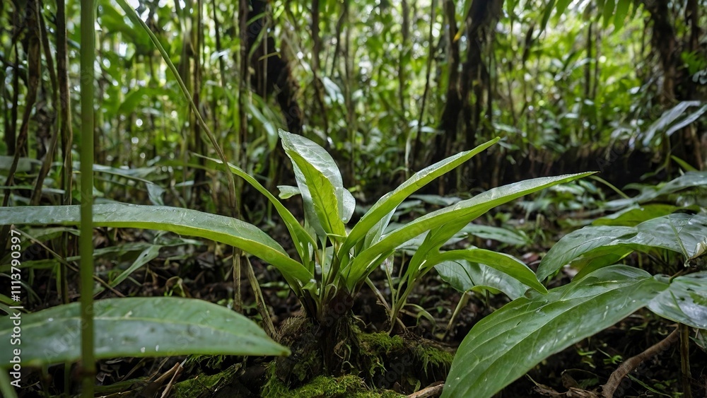 Obraz premium the river in the forest