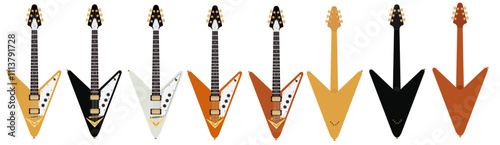Japanese Reverse Flying V Guitars