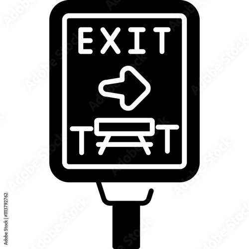 Rest Area Exit Icon