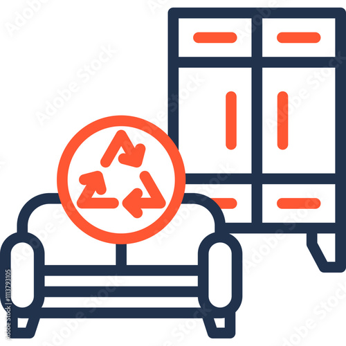 Furniture Recycle Icon