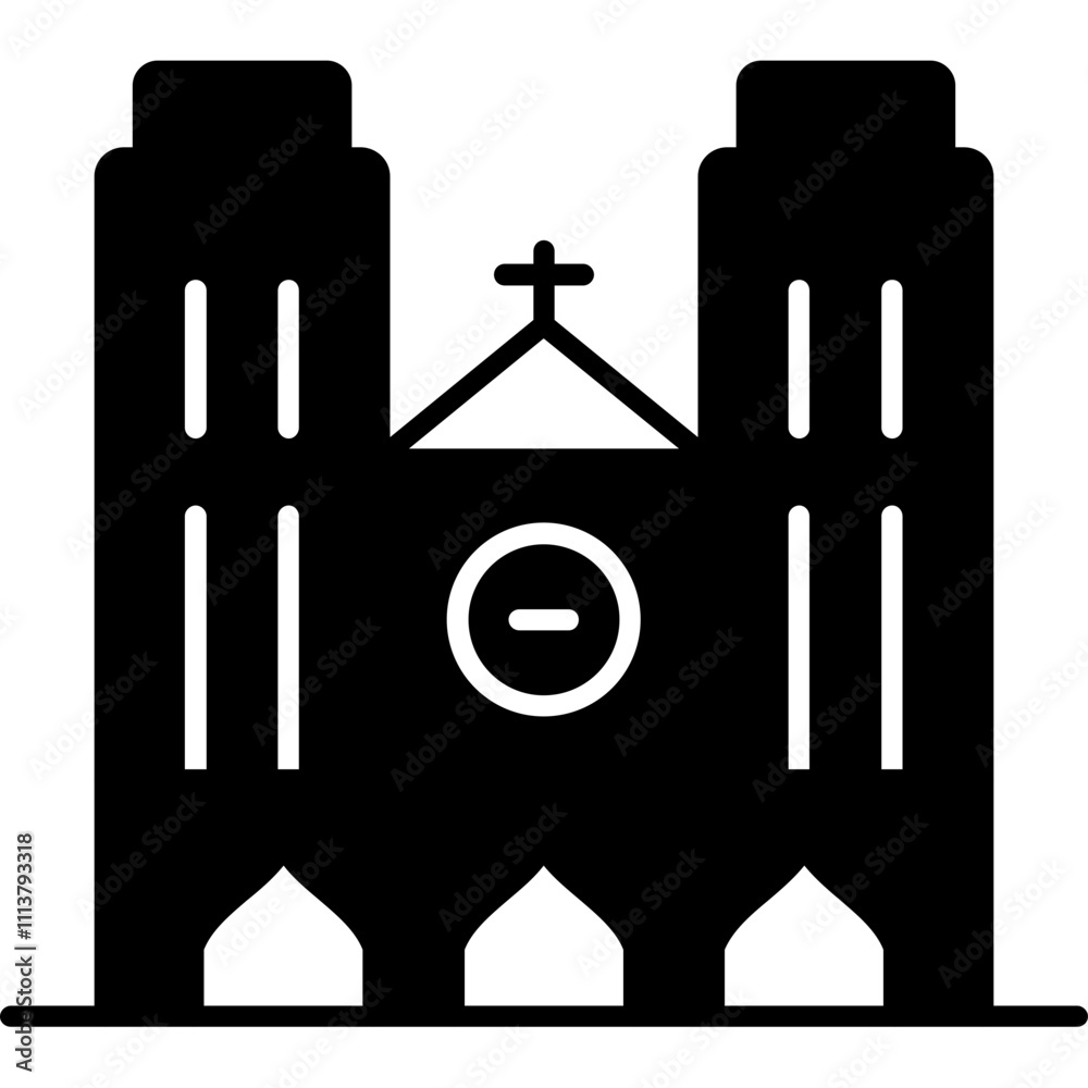 Notre Dame Cathedral Icon