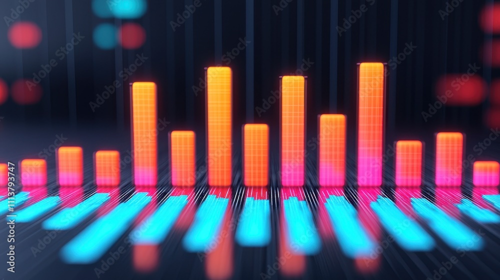 Analyzing audio frequency patterns digital workspace infographic technology environment data visualization concepts Analyzing audio frequency patterns digital workspace infographic technology environment data visualization concepts