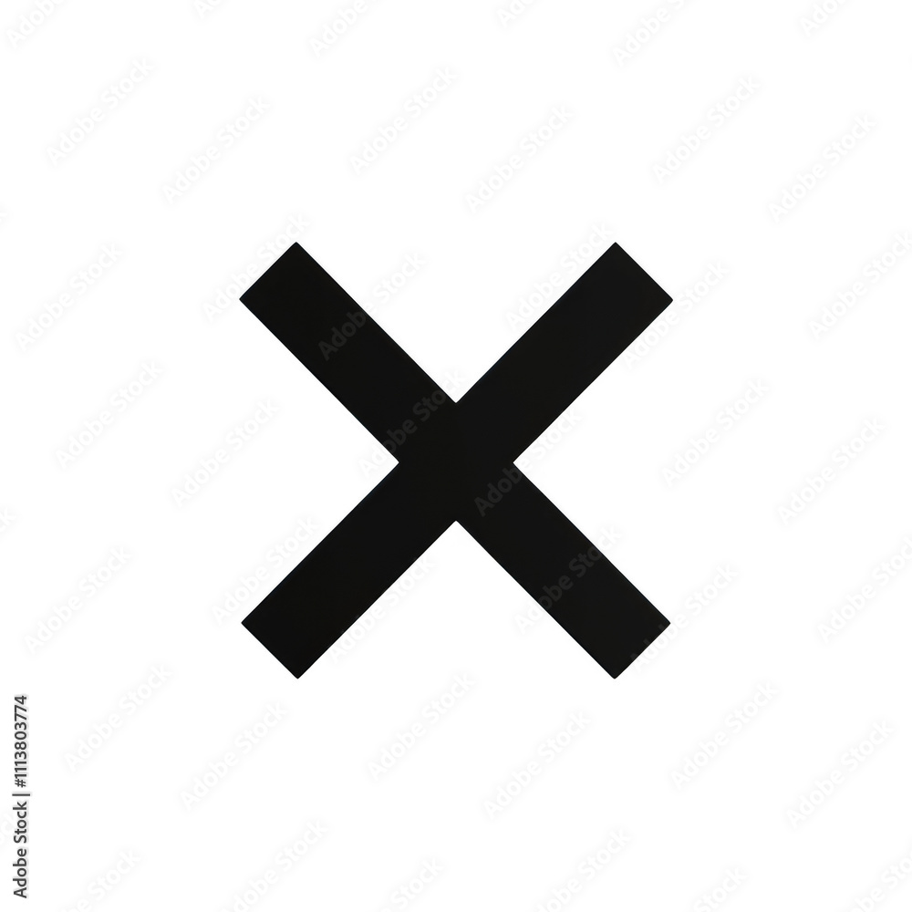 Fototapeta premium Black Intersection icon png Minimalist flat icon, vector logo style sign clipart on a transparent background