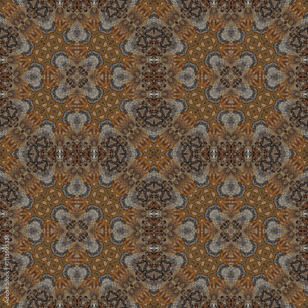 Obraz premium seamless abstract square pattern. texture symmetrical kaleidoscope. background creative