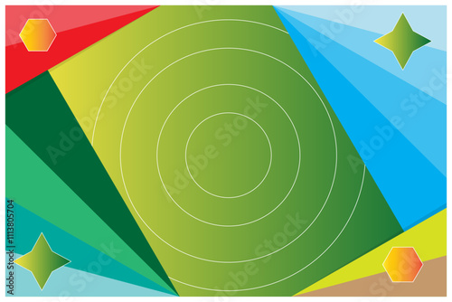 Abstract colorful circle pattern background