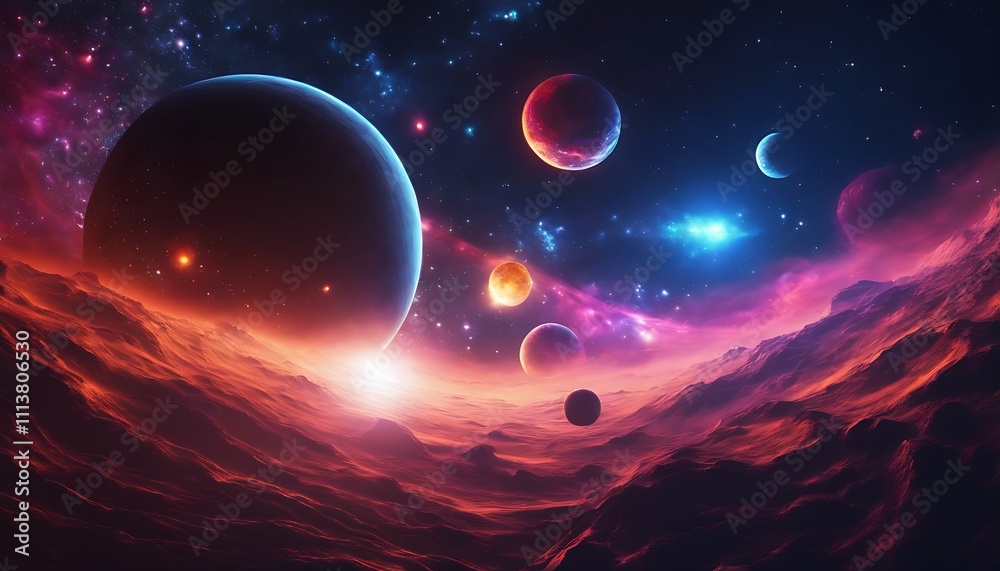 Galactic Symphony: A Dance of Planets and Stars Galactic Symphony: A Dance of Planets and Stars