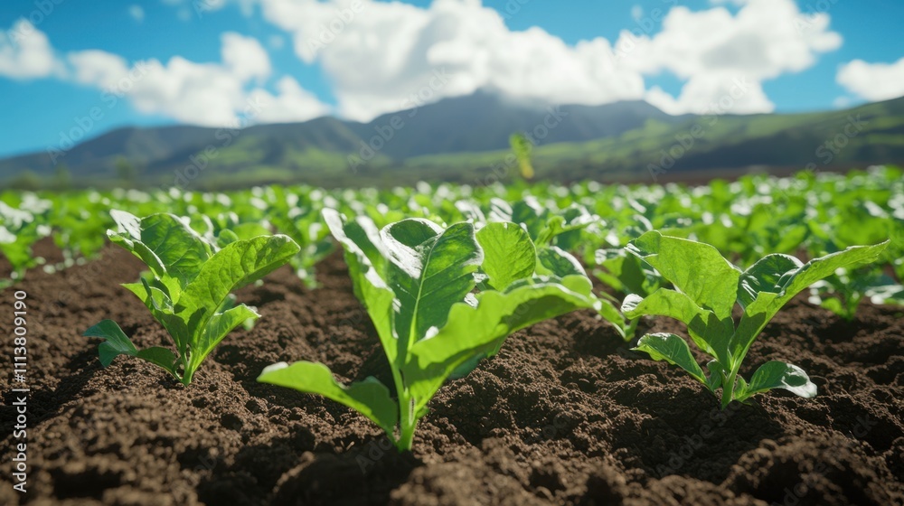 The Green Leafy Crops Beauty The Green Leafy Crops Beauty
