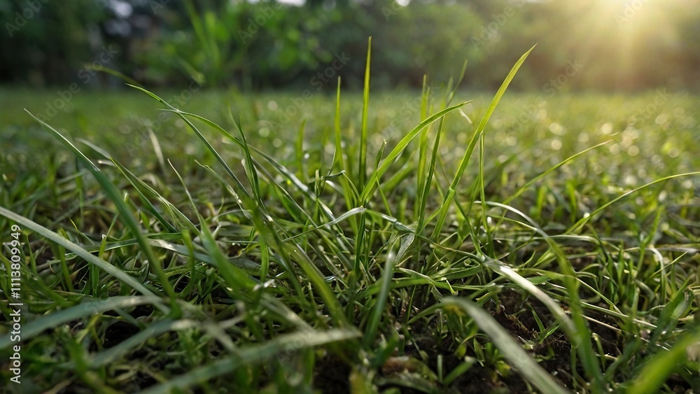 Obraz premium brown bear in the grass