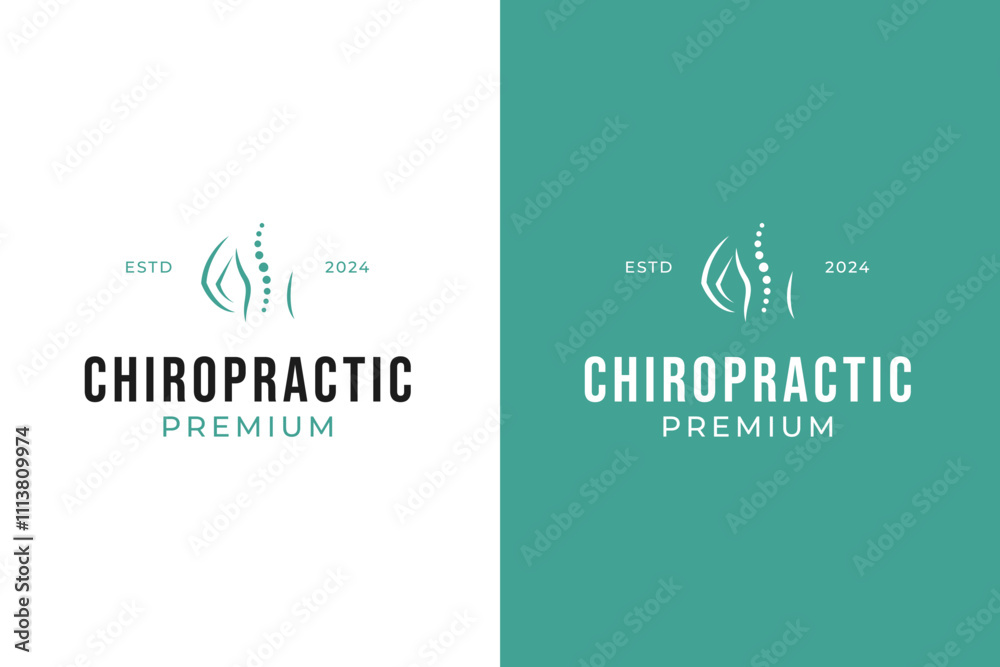 Spine chiropractic logo design vector concept illustration Spine chiropractic logo design vector concept illustration