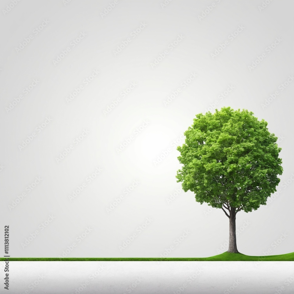 green tree on one side copy space , green energy green tree on one side copy space , green energy