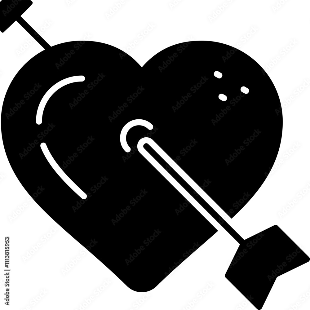Heart with Arrow Icon