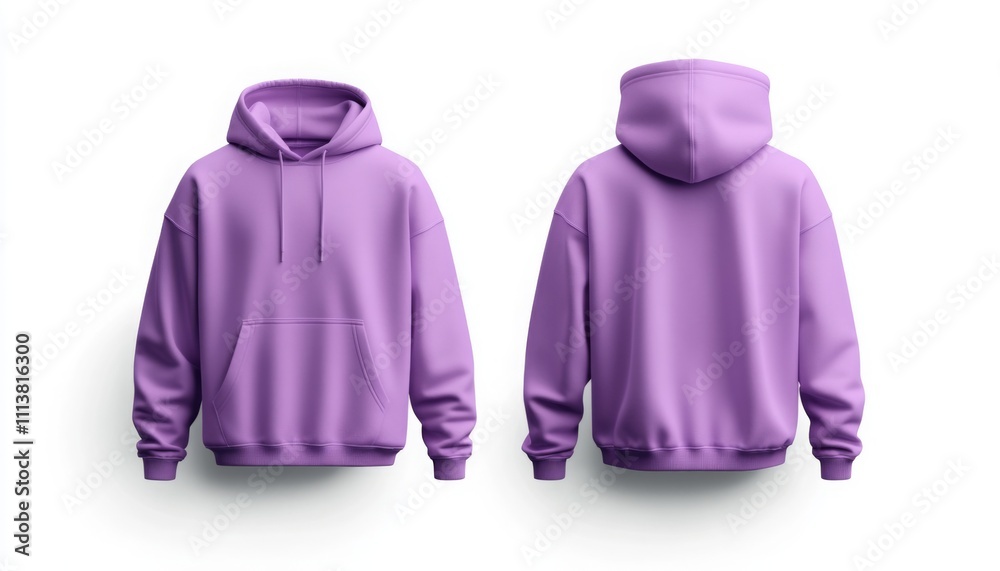soft lavender oversized hoodie with drawstring mockup for men with front and back view. hoodie mock-up template . soft lavender oversized hoodie with drawstring mockup for men with front and back view. hoodie mock-up template .