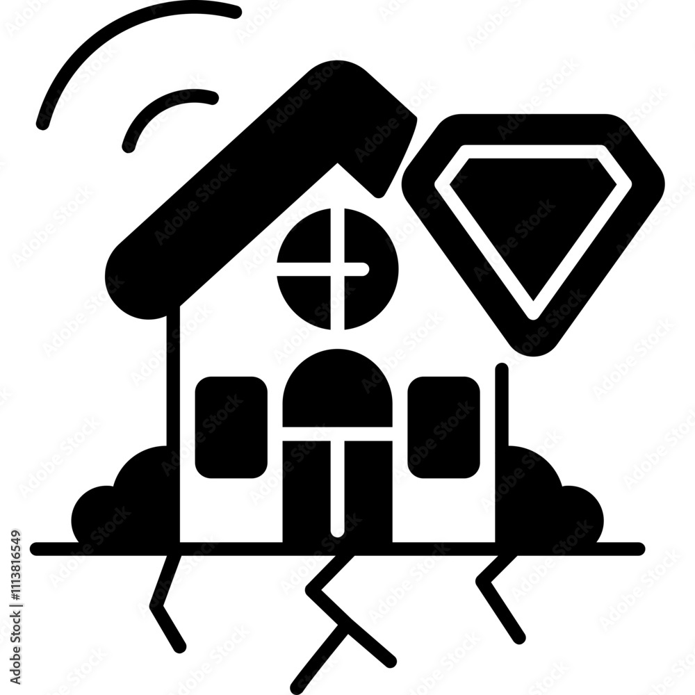 Earthquake Insurance Icon
