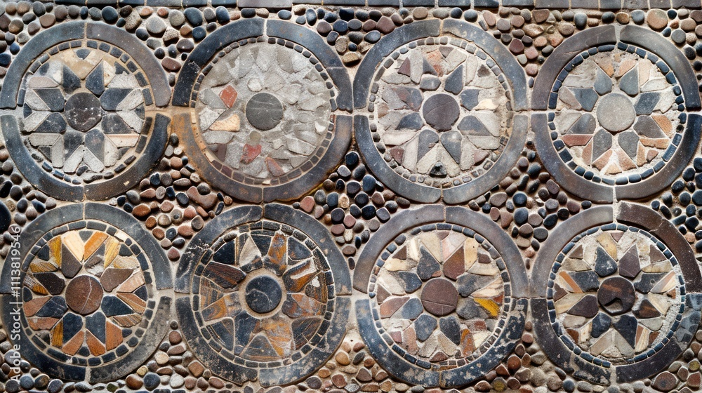 Circular Mosaic Floor Design Circular Mosaic Floor Design