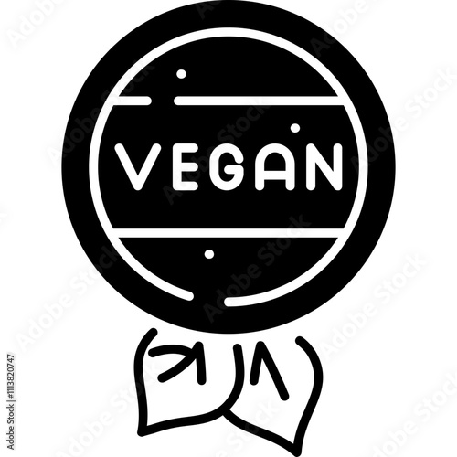 Vegan Certification Seal Icon photo