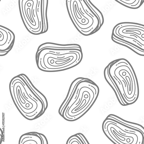doodle steak pattern background. doodle meat pattern background. Beef Meat Seamless Pattern background. 