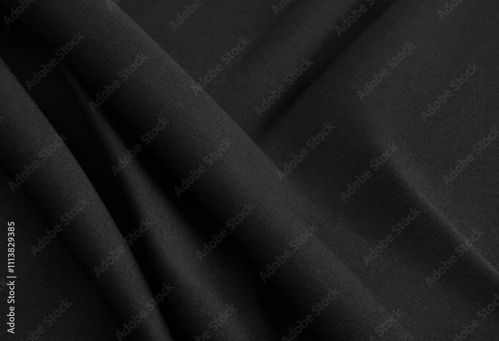 Fototapeta premium Elegant Black Fabric Texture