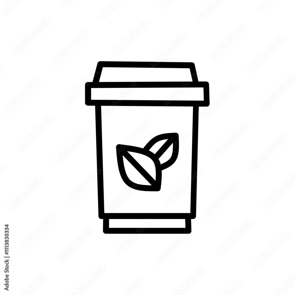 Simple Set of Coffee and Tea Related Vector Line