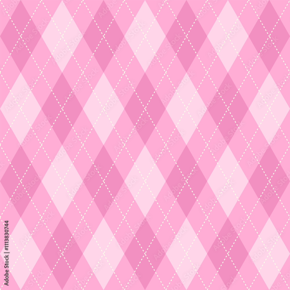Argyle vector pattern pink squares Seamless geometric background for clothing, wrapping paper, backdrop, for cards. Argyle vector pattern pink squares Seamless geometric background for clothing, wrapping paper, backdrop, for cards.
