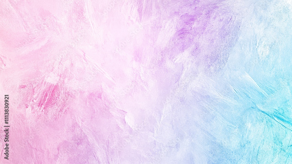 Pastel pink, lavender, and turquoise abstract texture with soft, flowing brush strokes creating a serene, delicate artistic background.