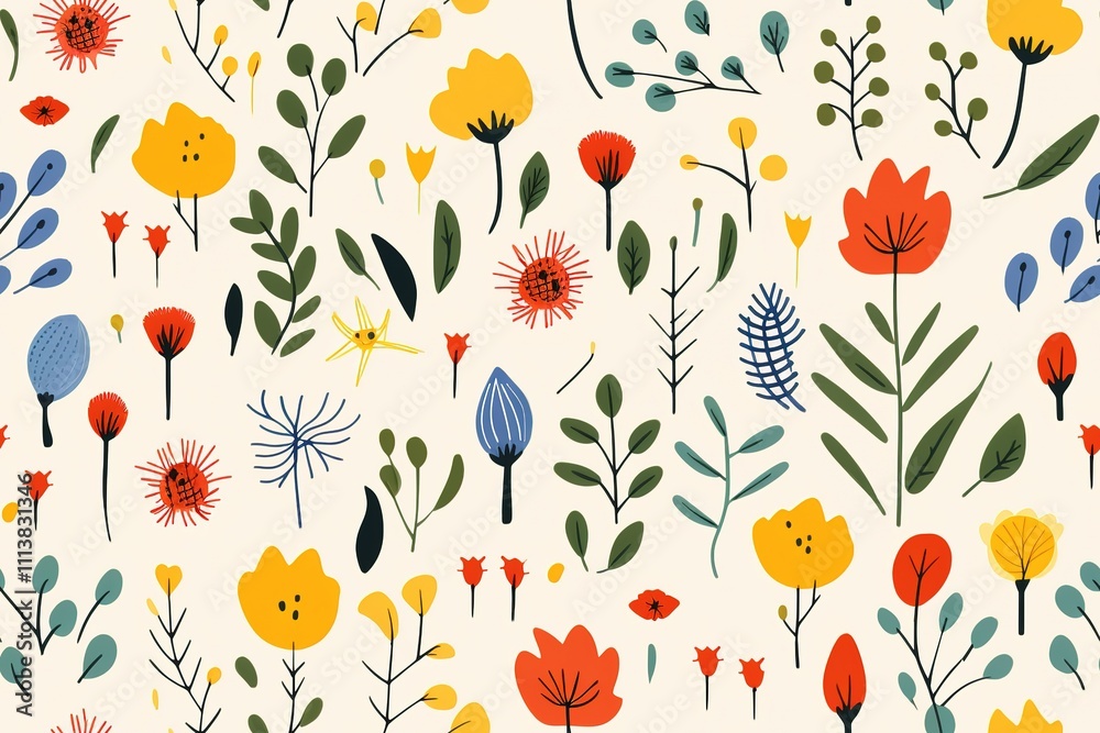 Abstract Hand drawn abstract wildflowers, set flowers and leaves, flat icons. Vector illustration
Abstract Hand drawn abstract wildflowers, set flowers and leaves, flat icons. Vector illustration