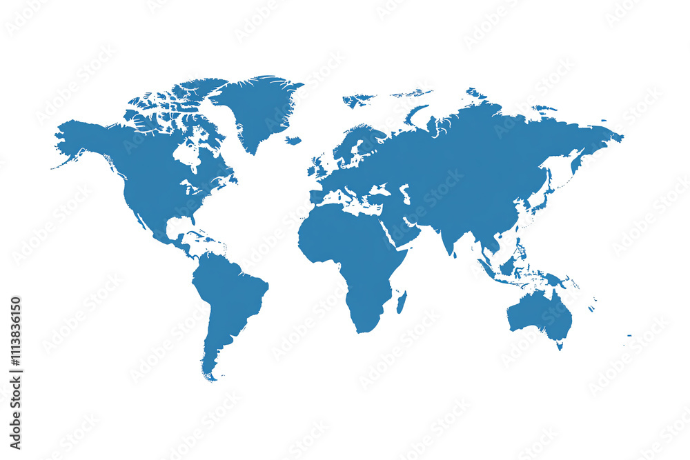 a blue and white map of the world a blue and white map of the world