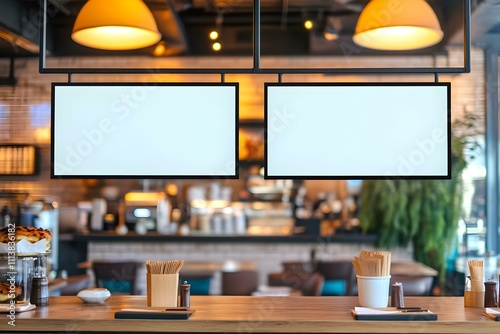 Restaurant Cafe Menu Food Board Mockup