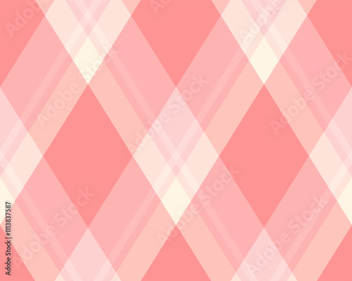 Argyle pattern of geometric rhombus. Harlequin check wallpaper design. Classic diamond shaped textile material for web background, print fabric clothing, sweater, wrapping paper, gift card, invitation