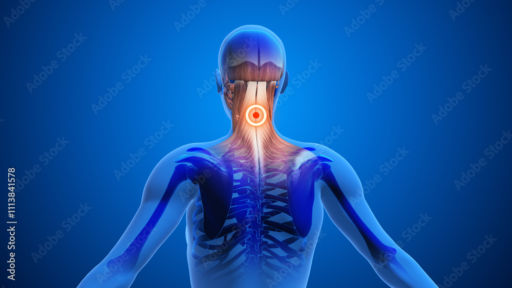 Highlighted Pressure Points for Neck Relief Highlighted Pressure Points for Neck Relief