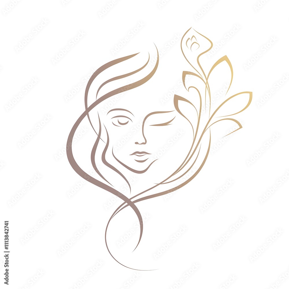A professional and elegant logo for a cosmetics company. A professional and elegant logo for a cosmetics company.