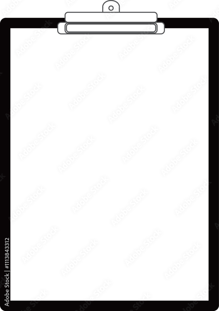 Simple and Versatile Clipboard Illustration Simple and Versatile Clipboard Illustration